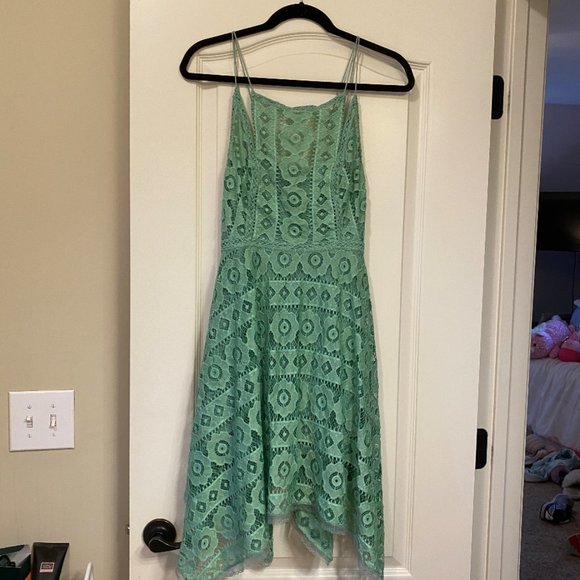 Free People Just Like Honey Green Dress - Picture 3 of 3